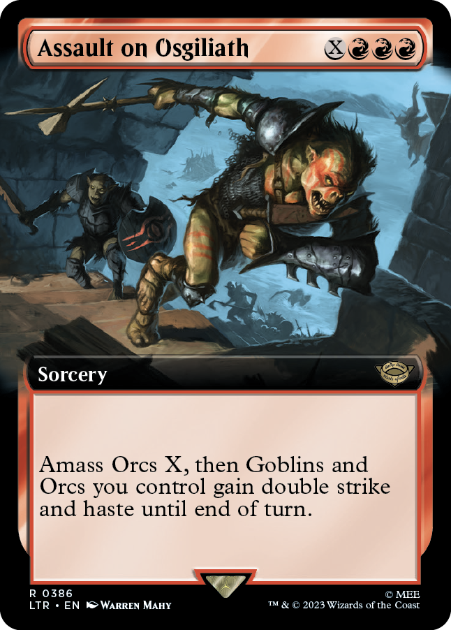 MTG Lord Of The Rings 0386 Assault on Osgiliath (Extended Art)
