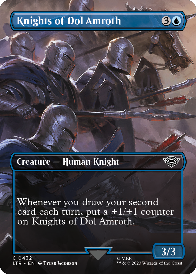 MTG Lord Of The Rings 0432 Knights of Dol Amroth (Borderless Art Foil)