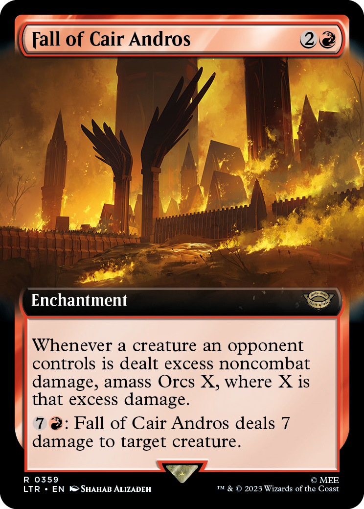 MTG Lord Of The Rings 0359 Fall of Cair Andros (Extended Art)