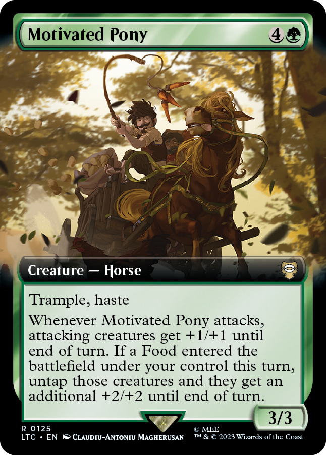MTG Lord Of The Rings 0125 Motivated Pony (Extended Art)