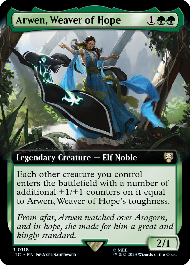 MTG Lord Of The Rings 0118 Arwen, Weaver of Hope (Extended Art)