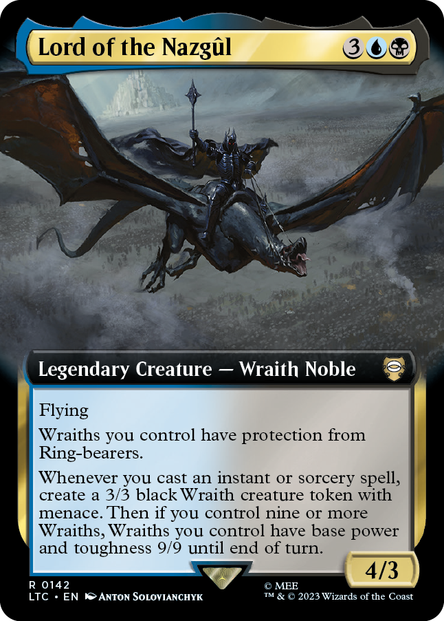 MTG Lord Of The Rings 0142 Lord of the Nazgûl (Extended Art)