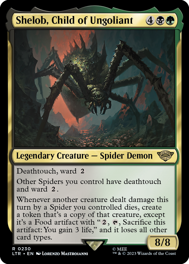 MTG Lord Of The Rings 0230 Shelob, Child of Ungoliant (Foil)