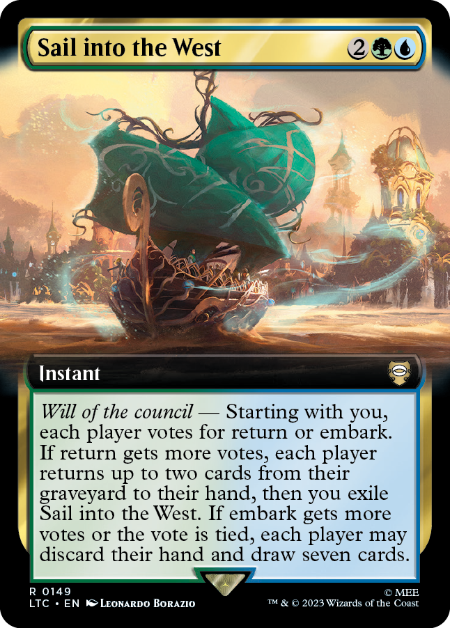 MTG Lord Of The Rings 0149 Sail into the West (Extended Art)