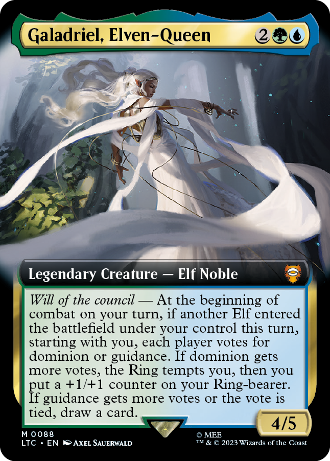 MTG Lord Of The Rings 0088 Galadriel, Elven-Queen (Extended Art)