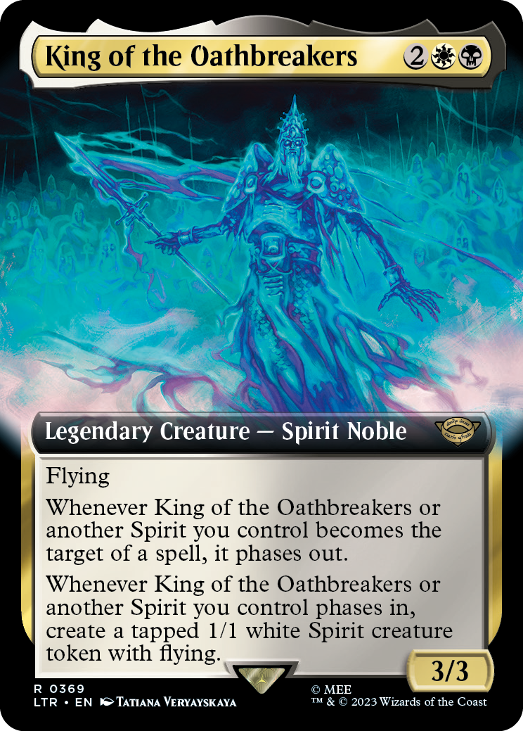 MTG Lord Of The Rings 0369 King of the Oathbreakers (Extended Art)