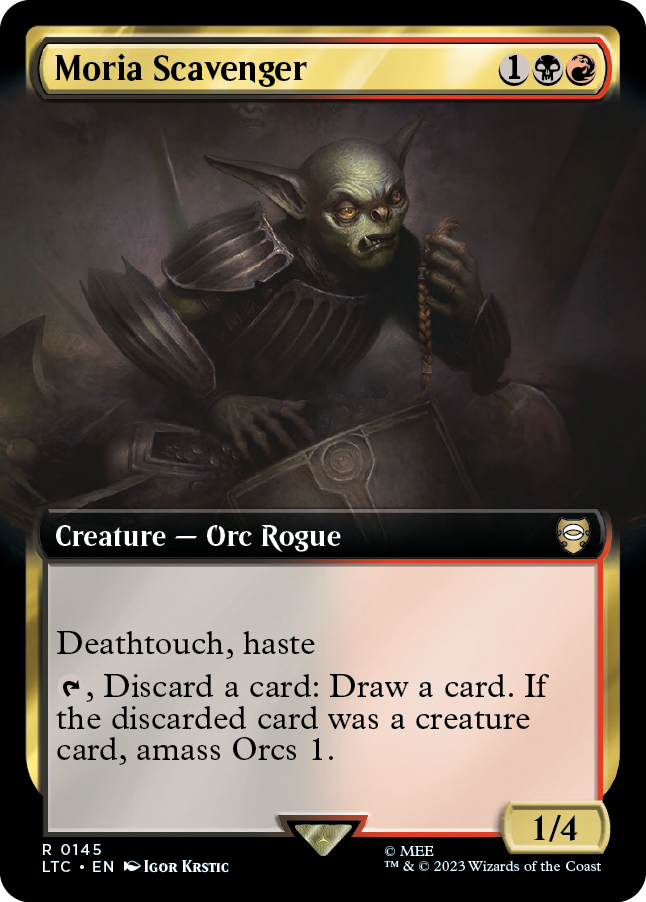MTG Lord Of The Rings 0145 Moria Scavenger (Extended Art)