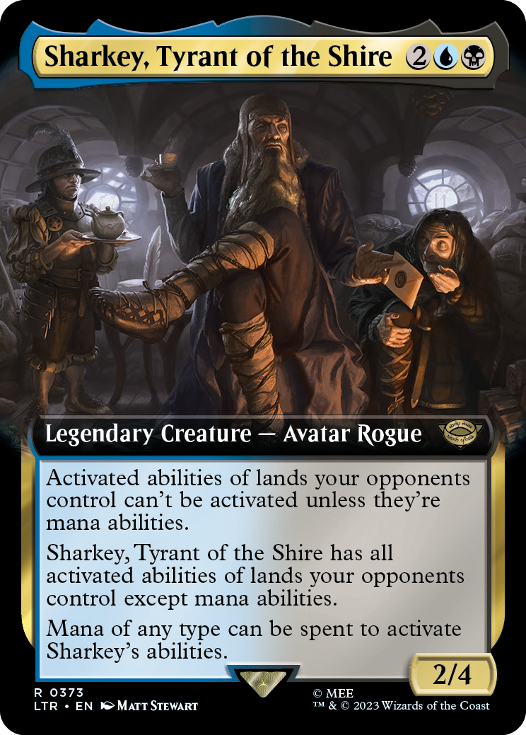 MTG Lord Of The Rings 0373 Sharkey, Tyrant of the Shire (Extended Art)