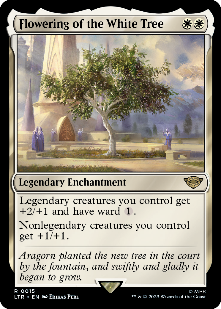MTG Lord Of The Rings 0015 Flowering of the White Tree (Foil)