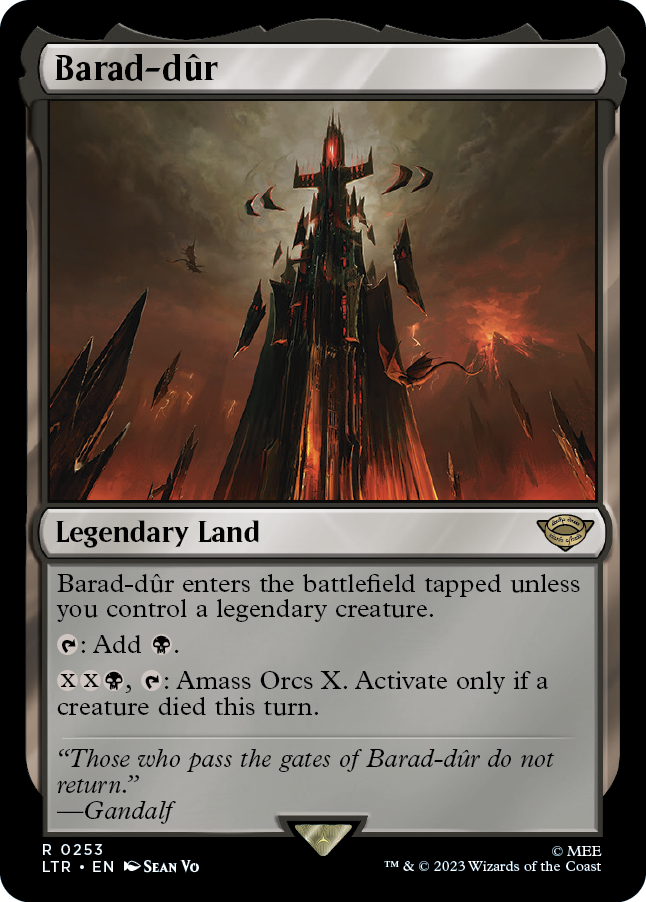 MTG Lord Of The Rings 0253 Barad-dûr (Foil)