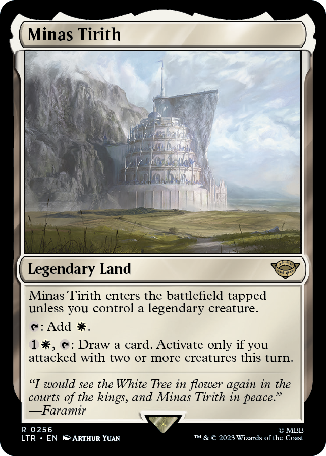 MTG Lord Of The Rings 0256 Minas Tirith (Foil)