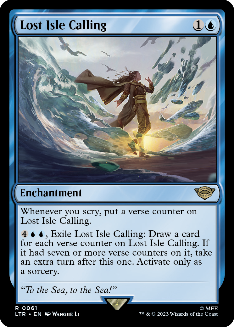 MTG Lord Of The Rings 0061 Lost Isle Calling (Foil)
