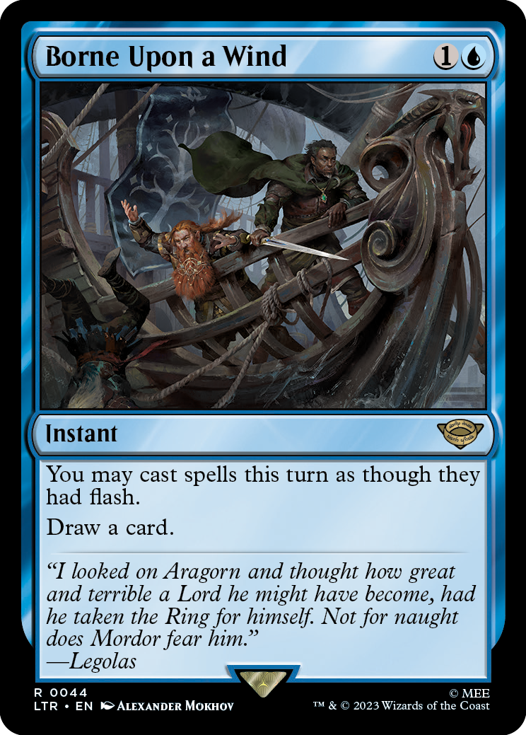MTG Lord Of The Rings 0044 Borne Upon a Wind (Foil)
