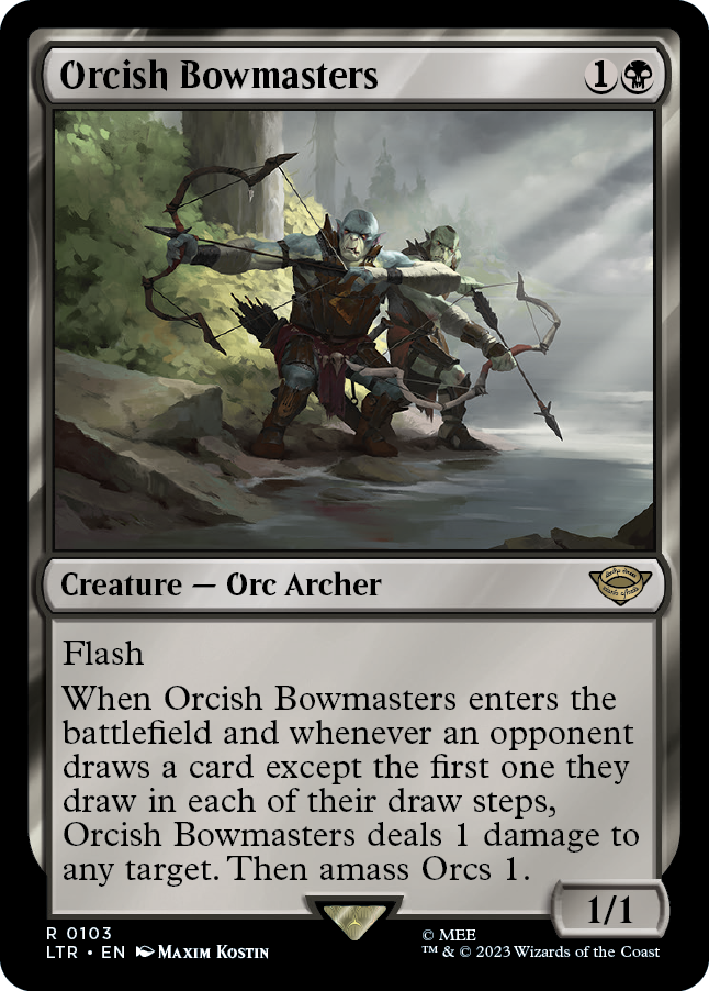 MTG Lord Of The Rings 0103 Orcish Bowmasters (Foil)