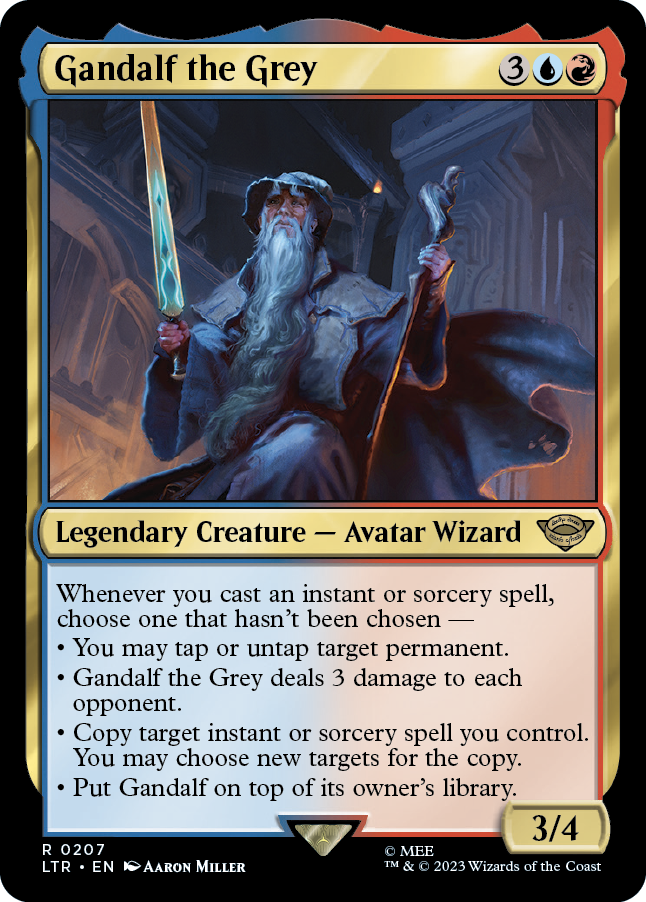 MTG Lord Of The Rings 0207 Gandalf the Grey (Foil)