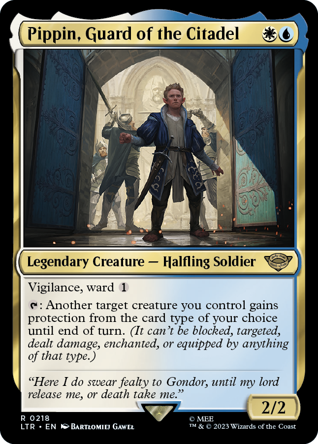 MTG Lord Of The Rings 0218 Pippin, Guard of the Citadel (Foil)