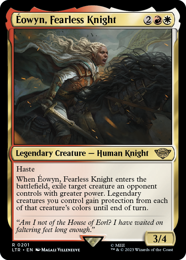MTG Lord Of The Rings 0201 Éowyn, Fearless Knight (Foil)