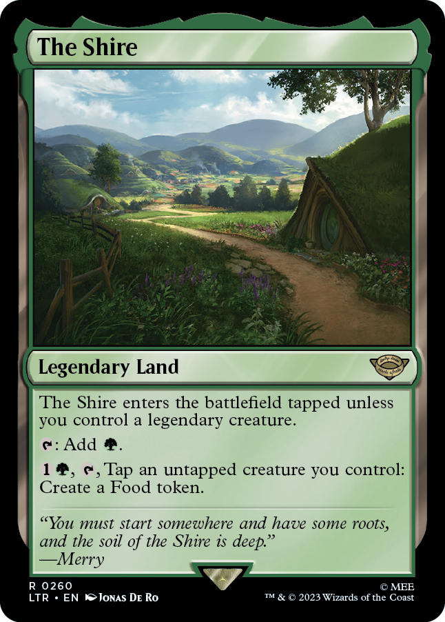 MTG Lord Of The Rings 0260 The Shire (Foil)