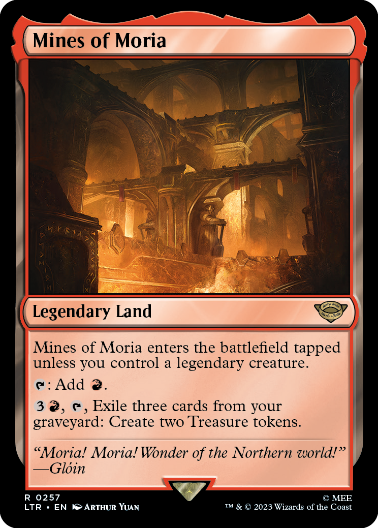 MTG Lord Of The Rings 0257 Mines of Moria (Foil)