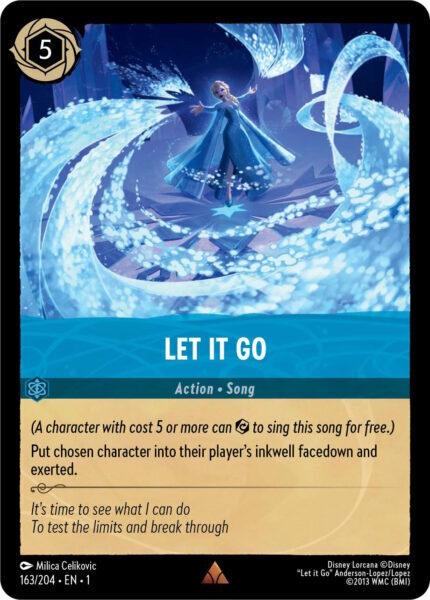 Disney Lorcana The First Chapter 163/204 LET IT GO Foil