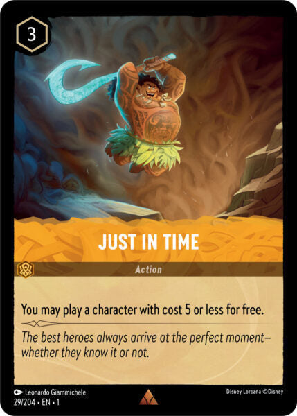 Disney Lorcana The First Chapter 029/204 JUST IN TIME