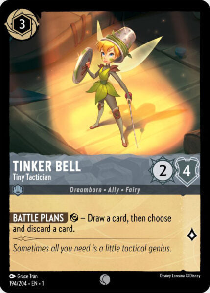 Disney Lorcana The First Chapter 194/204 TINKER BELL Tiny Tactician Foil