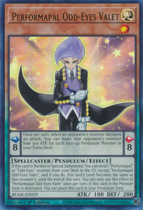 Battles of Legend: Monstrous Revenge BLMR-EN029 Performapal Odd-Eyes Valet