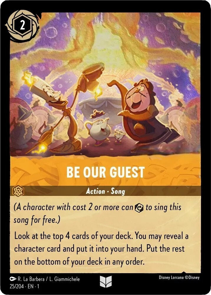 Disney Lorcana The First Chapter 025/204 BE OUR GUEST