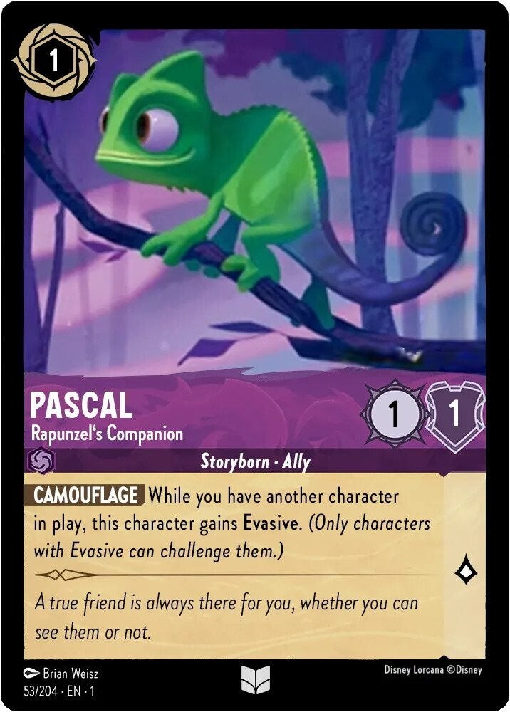 Disney Lorcana The First Chapter 053/204 PASCAL Rapunzel's Companion