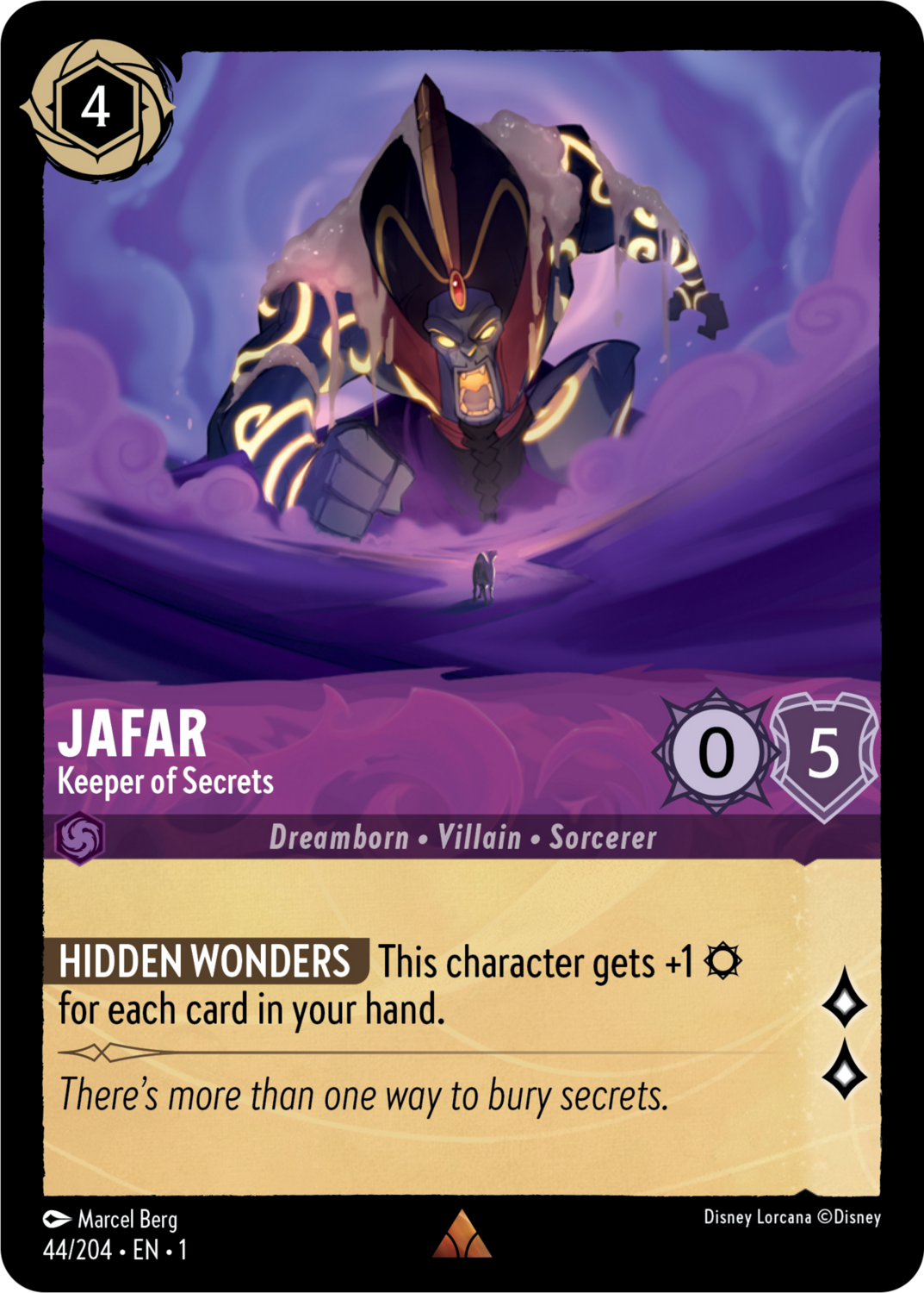 Disney Lorcana The First Chapter 044/204 JAFAR Keeper Of Secrets