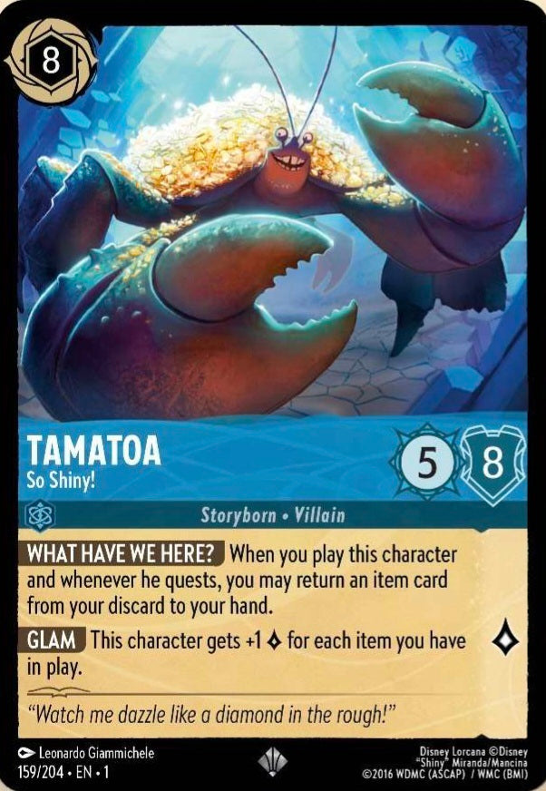 Disney Lorcana The First Chapter 159/204 TAMATOA So Shiny!
