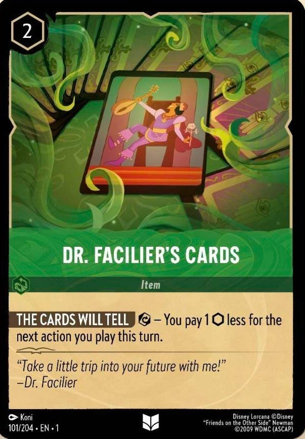 Disney Lorcana The First Chapter 101/204 DR. FACILIER'S CARDS
