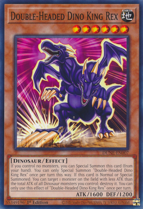 Duelist Nexus DUNE-EN007 Double-Headed Dino King Rex