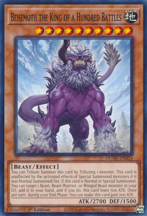 Duelist Nexus DUNE-EN024 Behemoth the King of a Hundred Battles