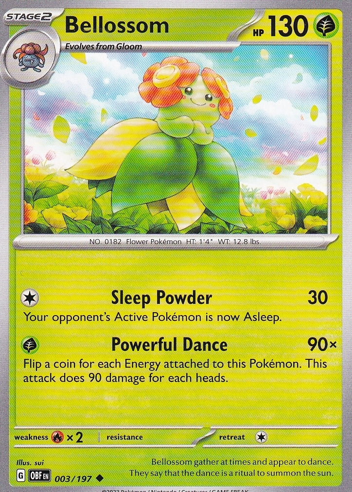 Scarlet & Violet Obsidian Flames 003/197 Bellossom