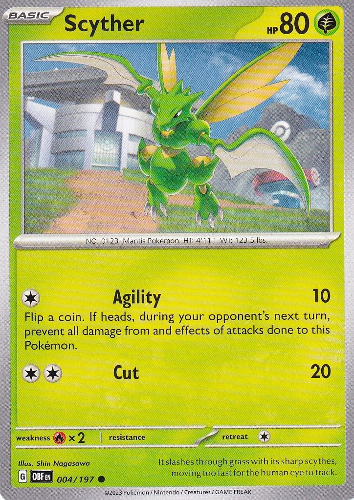 Scarlet & Violet Obsidian Flames 004/197 Scyther