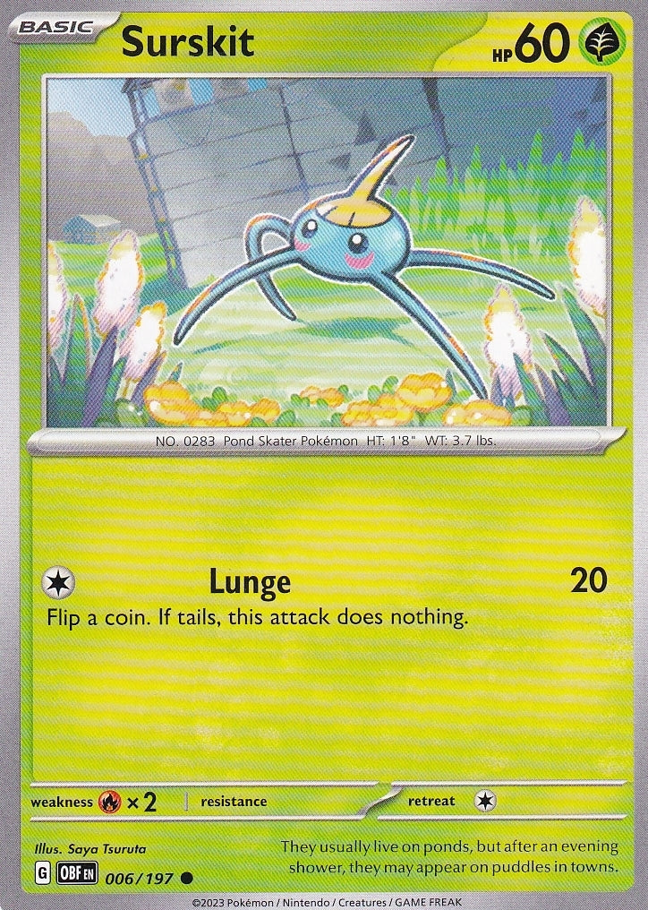 Scarlet & Violet Obsidian Flames 006/197 Surskit