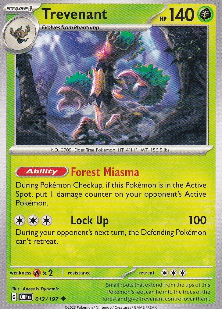 Scarlet & Violet Obsidian Flames 012/197 Trevenant