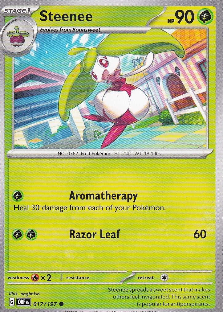 Scarlet & Violet Obsidian Flames 017/197 Steenee