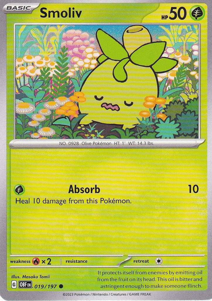 Scarlet & Violet Obsidian Flames 019/197 Smoliv