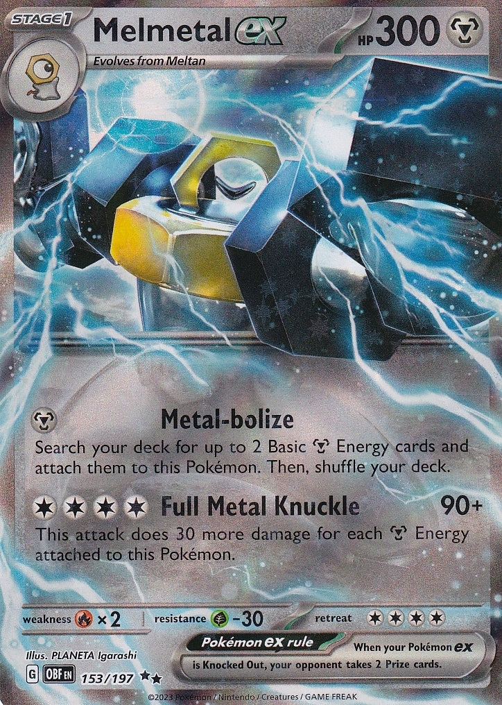 Scarlet & Violet Obsidian Flames 153/197 Melmetal ex