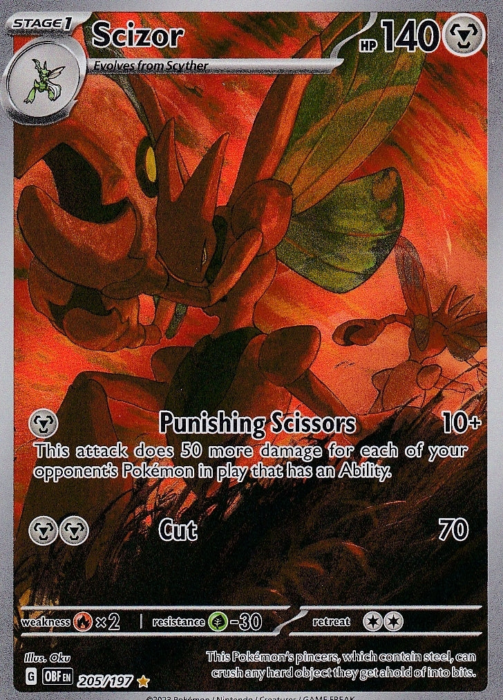 Scarlet & Violet Obsidian Flames 205/197 Scizor
