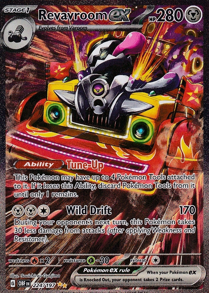 Scarlet & Violet Obsidian Flames 224/197 Revavroom ex