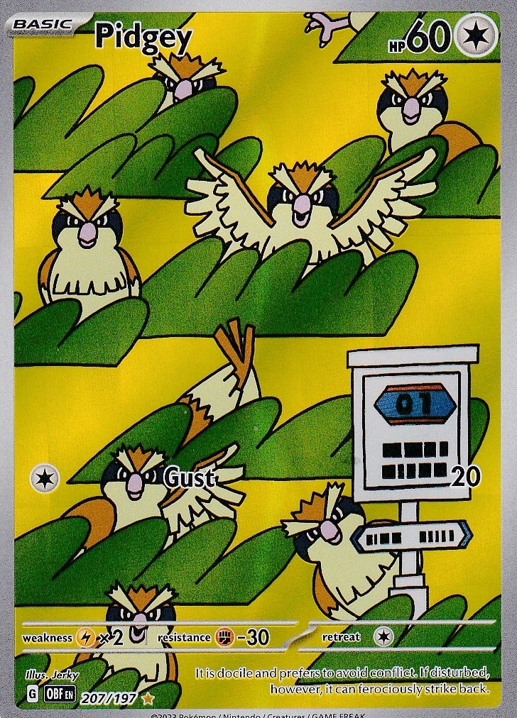 Scarlet & Violet Obsidian Flames 207/197 Pidgey