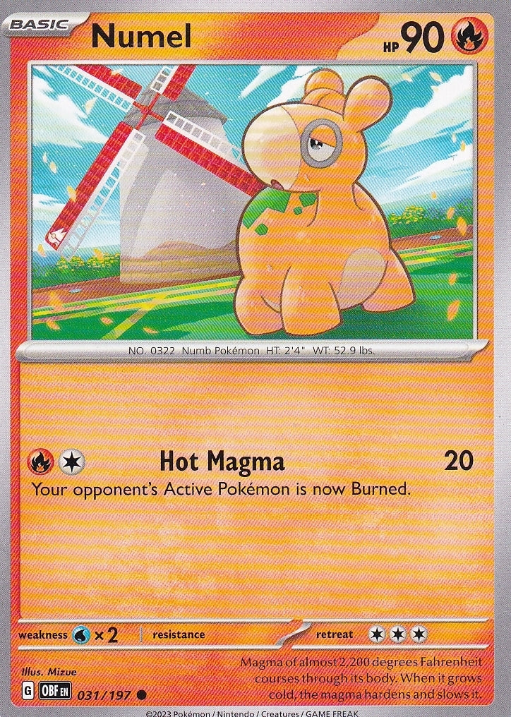 Scarlet & Violet Obsidian Flames 031/197 Numel