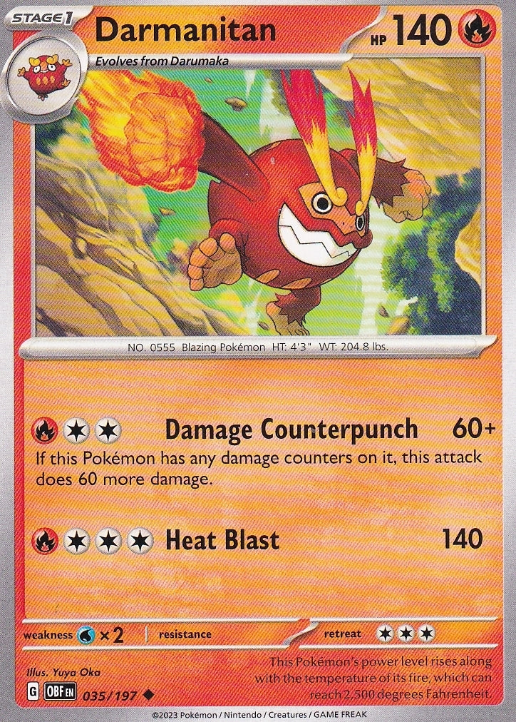 Scarlet & Violet Obsidian Flames 035/197 Darmanitan