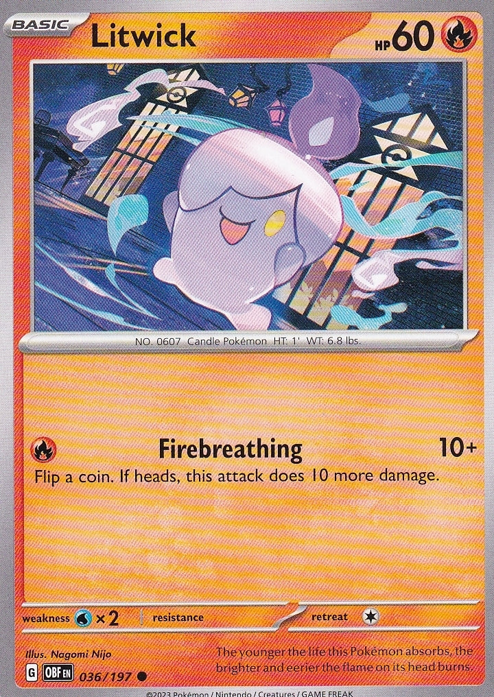 Scarlet & Violet Obsidian Flames 036/197 Litwick