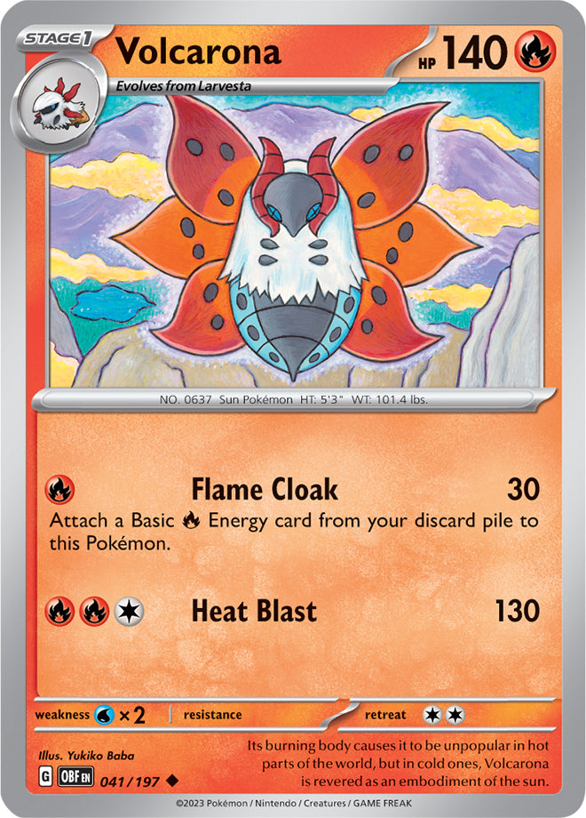 Scarlet & Violet Obsidian Flames 041/197 Volcarona
