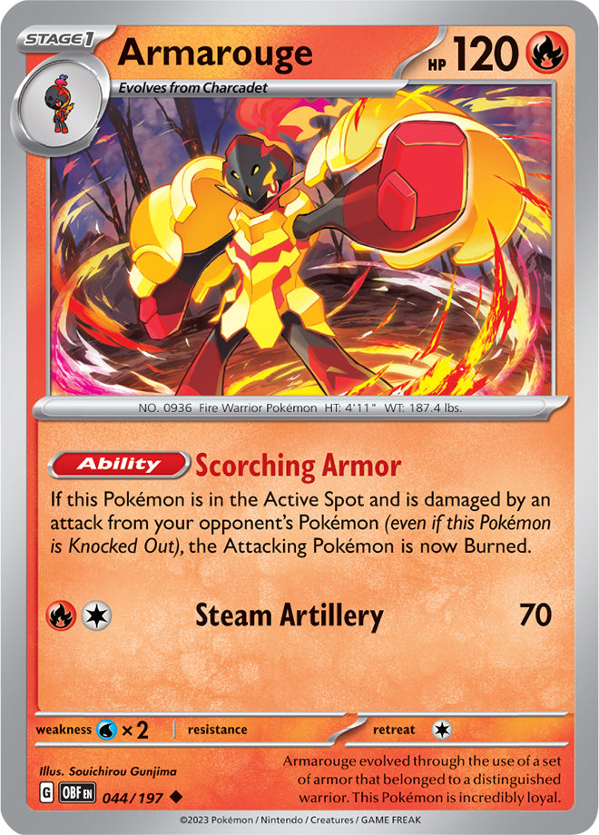 Scarlet & Violet Obsidian Flames 044/197 Armarouge