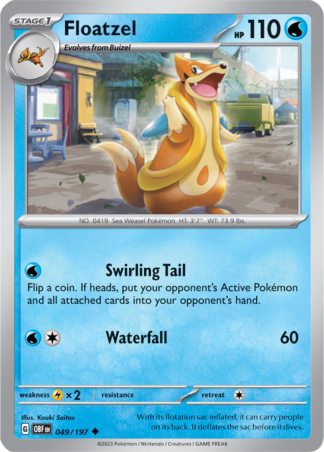 Scarlet & Violet Obsidian Flames 049/197 Floatzel